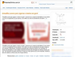 Patentes Online: Armadilha Sonora Para Cigarras e Insetos em Geral